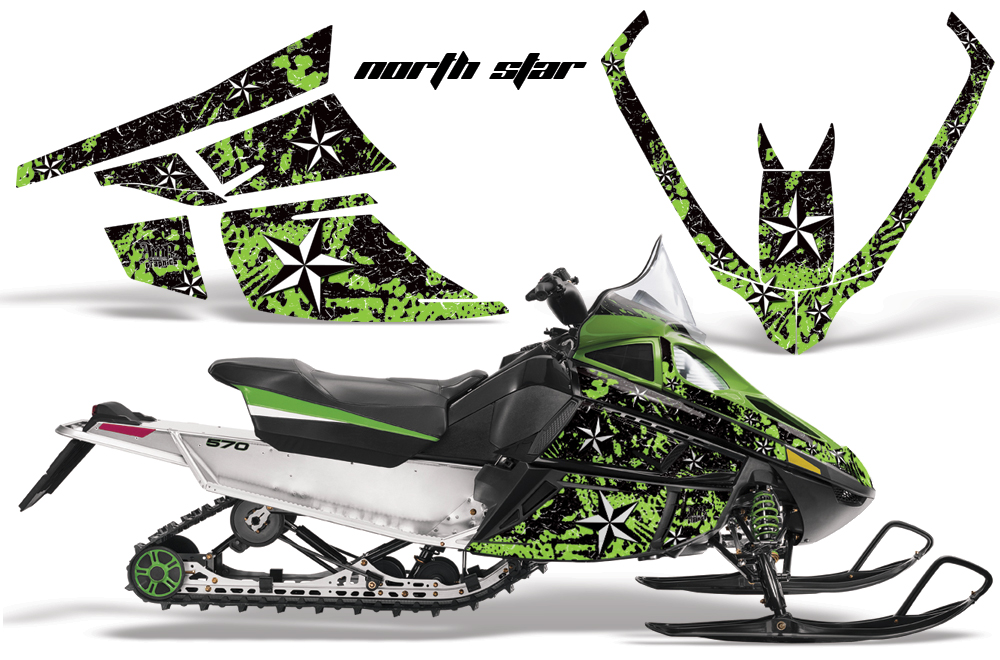 Arctic Cat F Series Graphics Kits Northstar Green